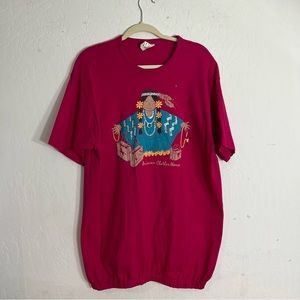 Vintage Princess Clothes Horse Graphic Pink Top Size XL Lynee Tag 94 Made in USA